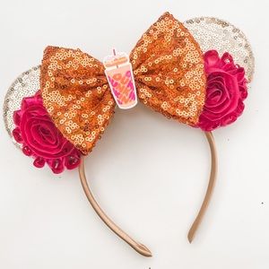 Dunkin Donuts Minnie Mouse Disneyland Ears HANDMADE